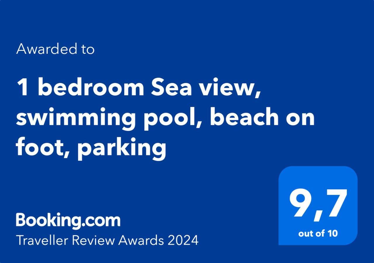 1 Bedroom Sea View, Swimming Pool, Beach On Foot, Parking Antibes Kültér fotó