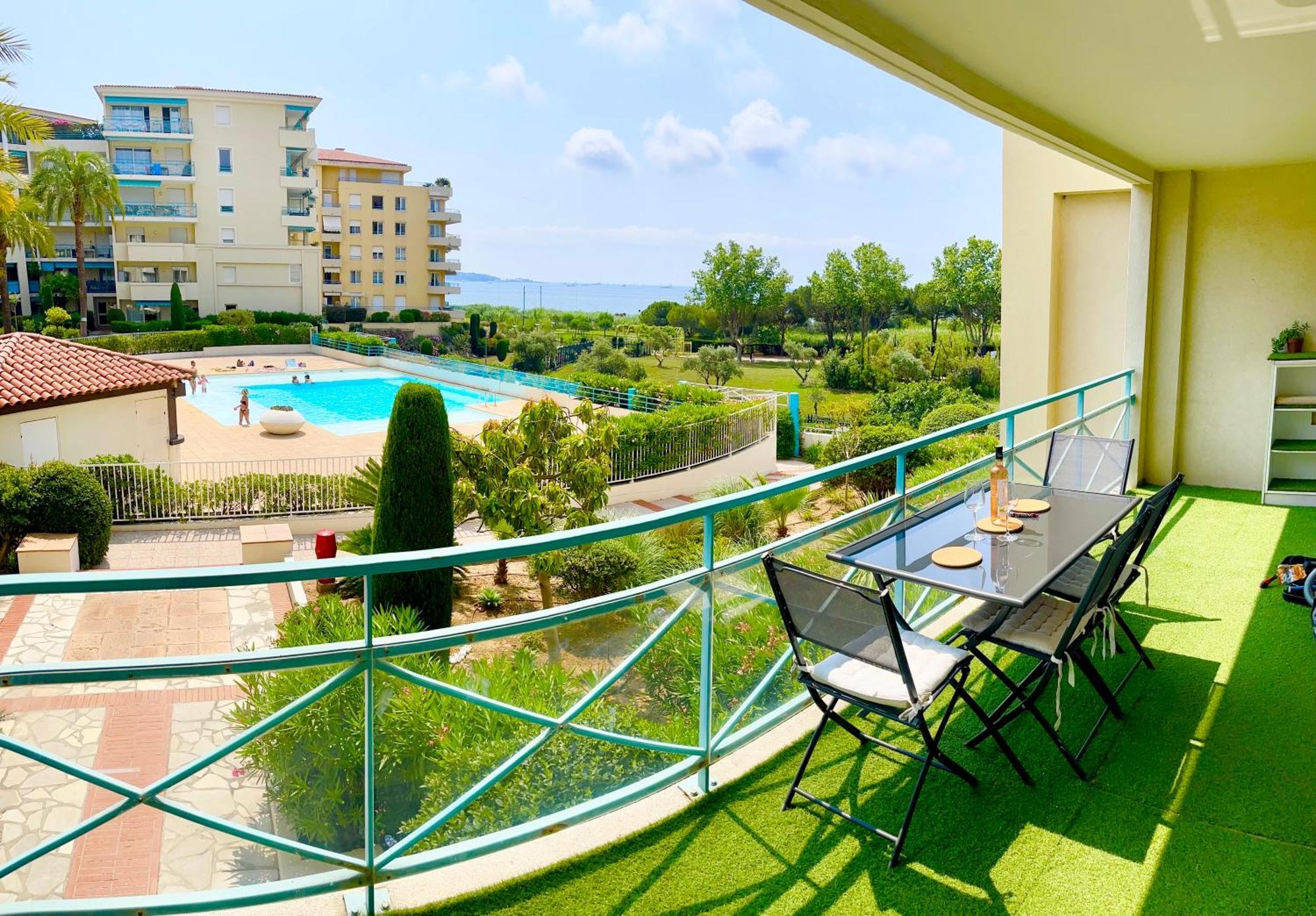 1 Bedroom Sea View, Swimming Pool, Beach On Foot, Parking Antibes Kültér fotó